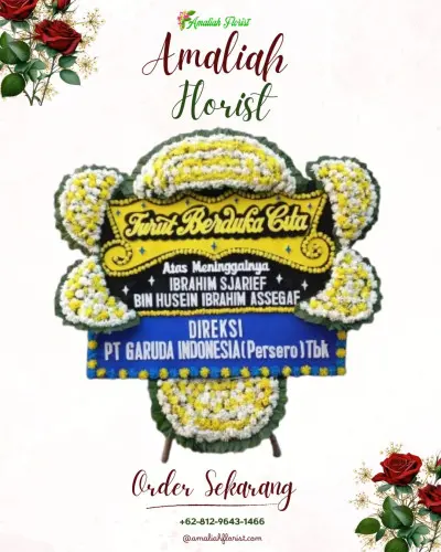 Papan Bunga Duka di Pejeng Kawan